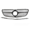 Mercedes Vito W447 2019-2023 - Predná maska ​​DIAMOND STYLE chrómová s čiernym leskom