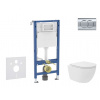 Geberit Duofix Set predstenovej inštalácie, kompaktného klozetu Oudee Vortex a dosky softclose, tlačidlo Delta01, lesklý chróm SANI11CA1144B