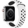 Remienok Eternico Sporty pre Apple Watch 42mm / 44mm / 45mm / Ultra 49mm Dark Gray and White (AET-AWSP-GRWH-42)