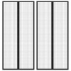vidaXL Závesy proti hmyzu s magnetickými blokmi 2ks čierne 210x90 cm 314686