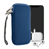 kwmobile Universal telefon Pouch Size XXL - 7 - Neoprene smartphone Pouch with Zip - Water-Repellent Mobile Pouzdro na telefon - Sleeve in modrá