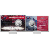 Highland Mint Zberateľská Pamätná minca Washington Capitals Team History Silver Coin Card Limited Edition od 5000