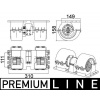 MAHLE vnitřní ventilátor BEHR *** PREMIUM LINE *** AB 145 000P