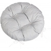BELLATEX Vankúš ADÉLA 6204 okrúhly prešívaný priemer 40 cm kocky sivo-biely