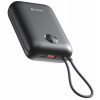 Swissten Power bank VOLTBOX 35W 30000 mAh s integrovanými káblami - USB-C, A, Lightning / čierna