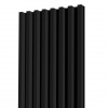 Lamelový panel + soklový LED profil - 48,4 cm - Čierna Odtieň dosky: 0190 PE