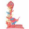 Tulimi Veselá hrajúca autodráha/šmykľavka Dino + 6 autíčok oranžová