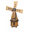 Drevený veterný mlyn záhradný, otočný, dekoračný 110cm