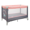 BABY MIX Detská cestovná postieľka Vrabce ružová 120x60x79 ružová