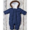 Detská kombinéza - DEAD MANYS 62 NAVY MODRÁ (Detské detské kombinézy izolované zima 62)