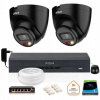 Sada IP monitorovania 4x IPC-HDW1439V-A-IL-BLACK 4mpx Dahua