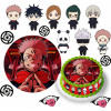 CUKROVÁ TLAČ Jedlý obrázok na tortu Jujutsu Kaisen Anime + MENO POSTAVY 6