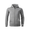 MALFINI Mikina Trendy Zipper 412 na zip, dětská MAL-4121209 6 roků Melír šedá tmavá