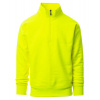 PAYPER MIAMI+ FLUO 000001-P079 / Pánska mikina s polozipsom - žltá fluorescenčná S