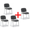 Antares Konferenčná stolička VIVA chróm 3+1 ZADARMO, sivá
