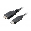 Kabel AKASA SuperSpeed+ USB 3.1, Type-C na Micro B , 100cm, černý AK-CBUB29-10BK