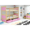 Signal Detská poschodová posteľ RICO 200x90 cm Borovica Ružová