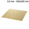 Mosadz plech 200x200x2,0mm