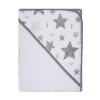 Detská osuška s kapucí termofrote - biela 100x100 cm