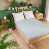 PREMIUM Jersey napínacia plachta farba modrá 180x200 cm