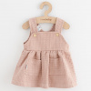 Dojčenské mušelínové šaty s dlhým rukávom New Baby Elizabeth Veľkosť: 86