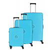 Cestovné kufre set 3ks Travelite Orbita S,M,L 208 L tyrkysová