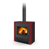 ROMOTOP TELDE keramika hladká cherry 75705 - krbová kamna s teplovodním výměníkem