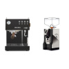 Ascaso Steel UNO PID, Black&Wood + Eureka Mignon Perfetto, NX black