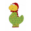 Drevené puzzle Puzzle s číslami - Dinosaurus (5060541941427)