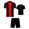 Pánsky futbalový set Givova Stripe, červená/ čierna Veľkosť: XL