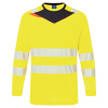 PORTWEST HI-VIS DX416 / Reflexné tričko, dlhý rukáv - HV žltá/čierna 5XL