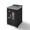 NINA 7,5 teplovzdušný kuchynský sporák na pelety Eva Calor Farba: Čierna, Výkon: 7,5 kW, Model: Air