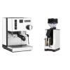 Rancilio Silvia E, biela + Eureka Mignon Zero, BL white