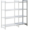 Systém zásuvných plastových regálov ,š x h police 680 x 540 mm