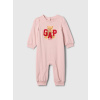 GAP Baby overal s logom Ružová 3-6M