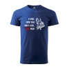 Sablio Tričko s potlačou I will find you and i will lick you - modré XL