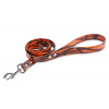 Firedog BioThane Vodítko 25 mm 2 m s rúčkou camo oranžové