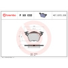 BREMBO Sada brzdových platničiek kotúčovej brzdy BREMBO P 50 032