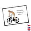 Rámček na darovanie peňazí - Bicykel, Nápis slovensky, Rámik 914 - antracitová