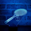 Stolná 3D LED lampa Tenisová raketa