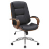 Design-Shop Kancelárska stolička Yankton - Orech / Čierna