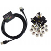 INTERFEJS pre LPG USB FTDI + ADAPTÉRY - 12 KONEKTOROV