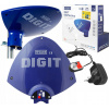 Anténa Digit Activ Telkom Telmor ASR5 TV DVB-T DVB-T2 12V modrá