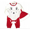 Dojčensky overal - PAJACYK Chick Pea 62 Red, ECRU (Rompers Body Shorts Hat Reindeer 62 68 Prázdniny)