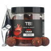 Dipované boilie TB Baits Boosted Red Crab, 120 g priemer 16 mm