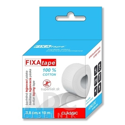 FIXAtape tejpovacia páska CLASSIC ATHLETIC, bavlnená 3,8cm x 10m, 1x1 ks, 8594027314100