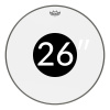 Remo Controlled Sound Clear Black Dot Bass Priemer blany: 26