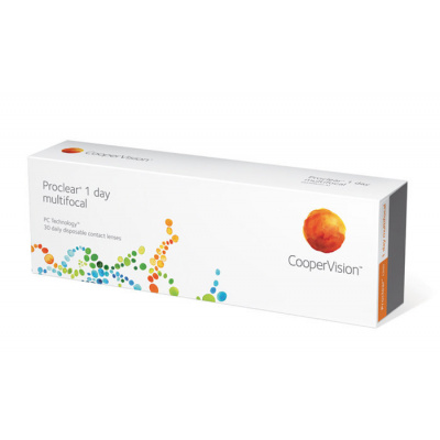 Cooper Vision Proclear 1 Day Multifocal (30 šošoviek) Dioptrie -0,50, Adícia +2,50, Zakrivenie 8.7