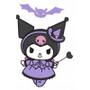 CUKROVÁ TLAČ jedlý obrázok na tortu Cukrová hmota KUROMI SANRIO HELLO KITTY + MENO