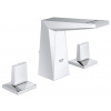Grohe Allure Brilliant - Umývadlová batéria s výpusťou, 3-otvorová inštalácia, chróm 20342000